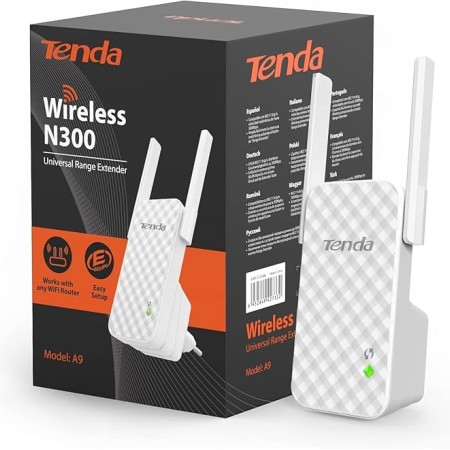 TENDA Wir eless wall 300 Mbps Range Extender-A9