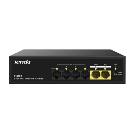 TENDA Swithch 6-port 100M Lite POE-S106PC