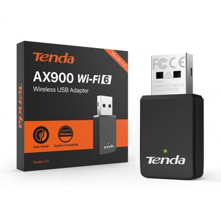 Tenda AX900 Dual Band WiFi 6 Wreless Network - U11