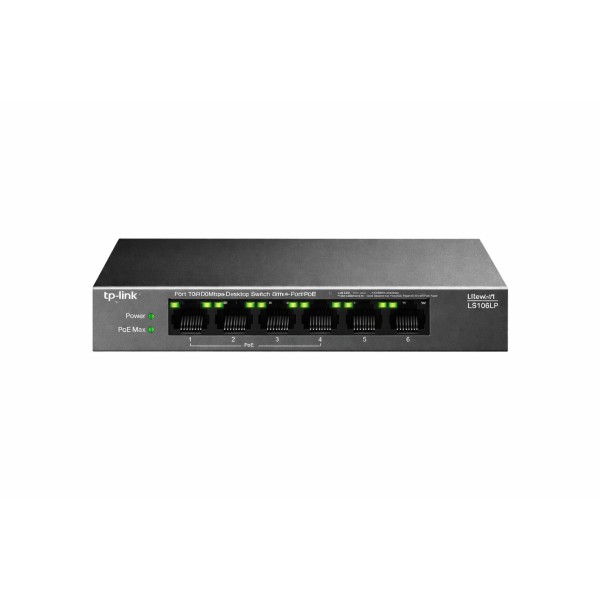 TP-Link LS106LP Desktop Switch 4 Ports PoE 10/100Mbps + 2 Port 10/100Mbps 41W